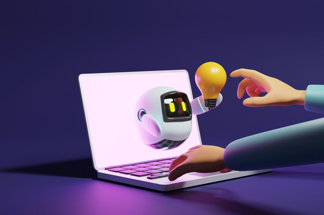 Futuristic representation of AI in personalizing digital marketing experiences